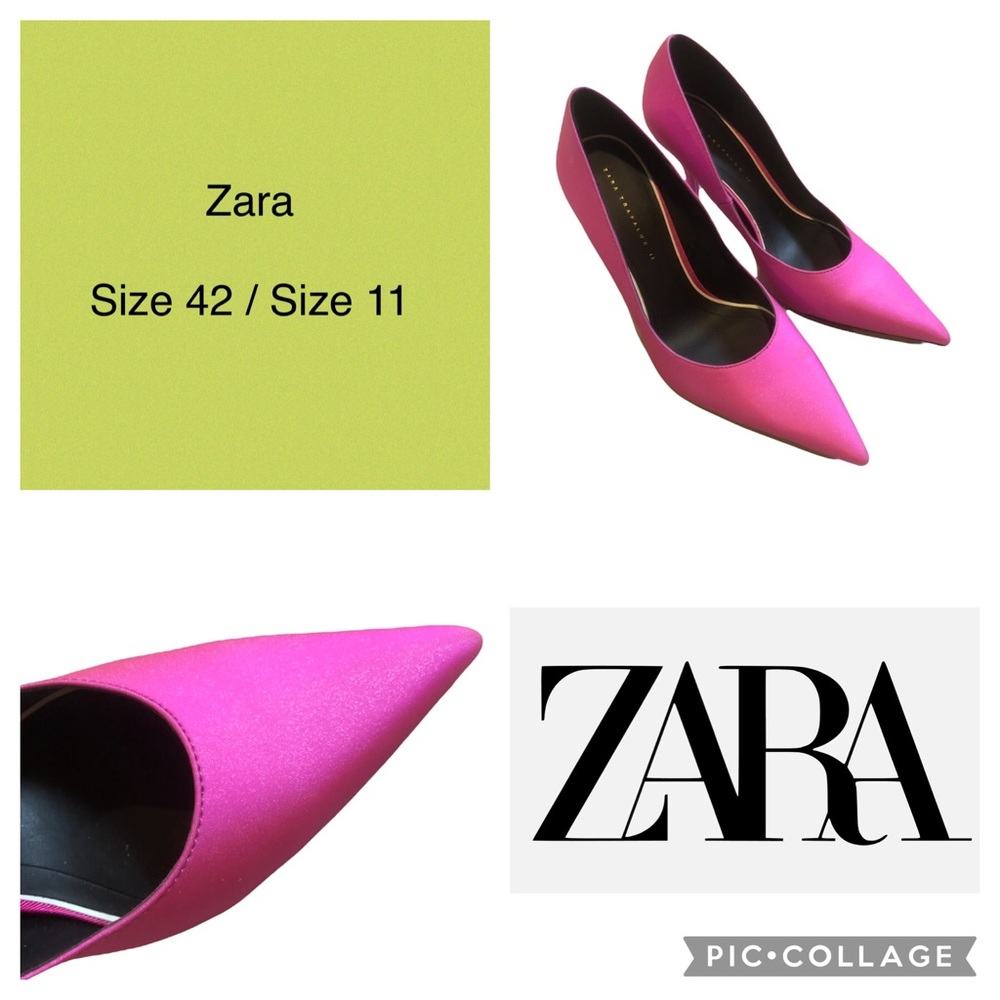 ZARA Sparkly Pink Heels